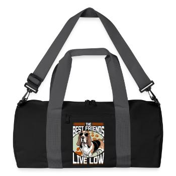 Funny Dog Breed Basset Hound - Recycled Duffel Bag - black/graphite grey - Front