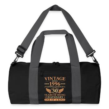 Millésime 1996 – 30e anniversaire de Living Legend - Sac de sport recyclé - noir/gris graphite - Devant