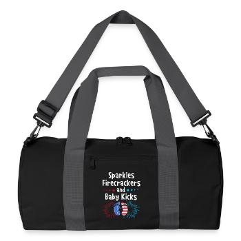 Baby Shower July - Recycled Duffel Bag - black/graphite grey - Front