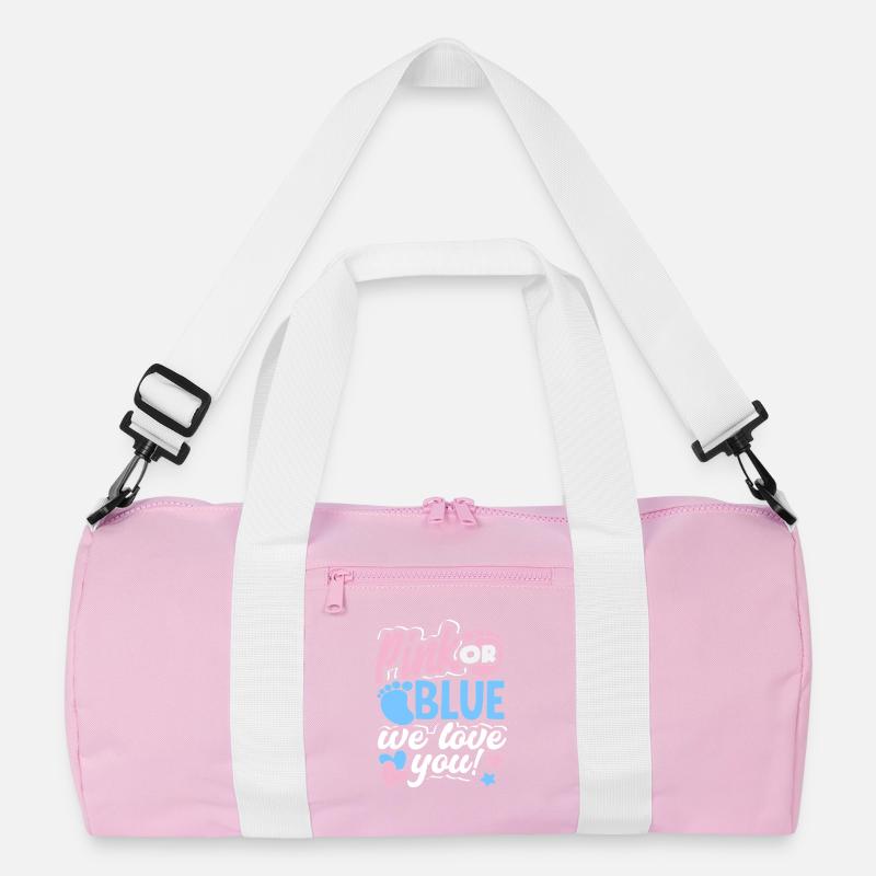 Pink Oder Blau Wir Lieben Dich Gender Reveal Recycelte Duffel Bag