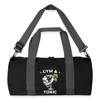 Gym & Tonic Fitness Fusion - Recycelte Duffel Bag - Schwarz/Graphitgrau - Vorne