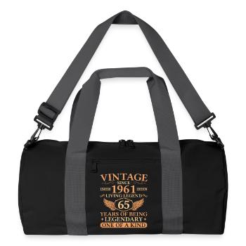 Millésime 1961 – 65e anniversaire de Living Legend - Sac de sport recyclé - noir/gris graphite - Devant