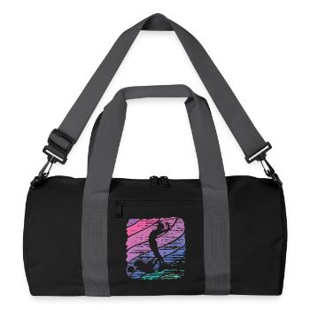 Artistic Swim Team Synchronschwimmen - Recycelte Duffel Bag - Schwarz/Graphitgrau - Vorne