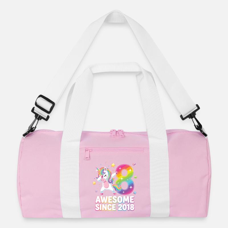 Einhorn Regenbogen 8 Awesome Since 2018 Recycelte Duffel Bag