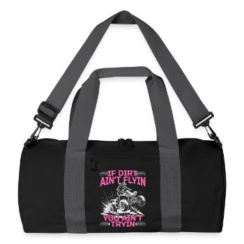 Quad ATV Femme Fille Quad Quad - Sac de sport recyclé - noir/gris graphite - Devant