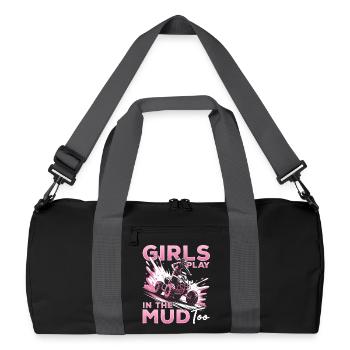 Quad ATV Femme Fille Quad Quad - Sac de sport recyclé - noir/gris graphite - Devant