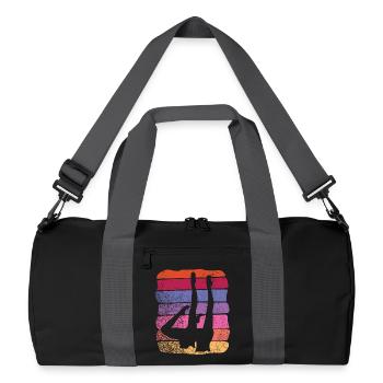 Artistic Swim Team Synchronschwimmen - Recycelte Duffel Bag - Schwarz/Graphitgrau - Vorne
