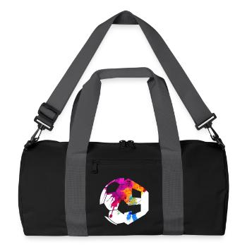 NON. 9E JOUEUR DE FOOTBALL NUMÉRO 9 FOOTBALL 9E ANNIVERSAIRE - Sac de sport recyclé - noir/gris graphite - Devant