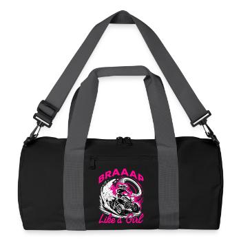Quad ATV Femme Fille Quad Quad - Sac de sport recyclé - noir/gris graphite - Devant
