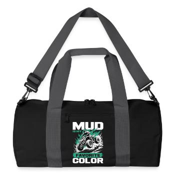Quad ATV Boy Men Four Wheeler - Recycelte Duffel Bag - Schwarz/Graphitgrau - Vorne