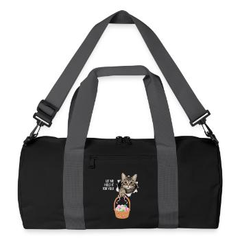 Laisse-moi la tenir pour toi - Sac de sport recyclé - noir/gris graphite - Devant