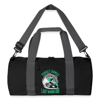 Quad ATV Boy Men Four Wheeler - Recycelte Duffel Bag - Schwarz/Graphitgrau - Vorne