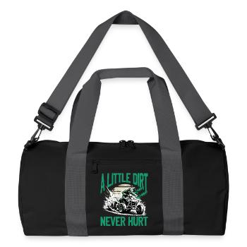 Quad ATV Boy Men Four Wheeler - Recycelte Duffel Bag - Schwarz/Graphitgrau - Vorne