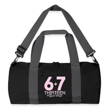 13th Birthday Shirt Funny Meme 67 Birthday 13 - Sac de sport recyclé - noir/gris graphite - Devant