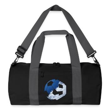 NON. 9E JOUEUR DE FOOTBALL NUMÉRO 9 FOOTBALL 9E ANNIVERSAIRE - Sac de sport recyclé - noir/gris graphite - Devant