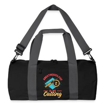 Anesthesiologist Is My Calling Anesthesia - Recycled Duffel Bag - black/graphite grey - Front