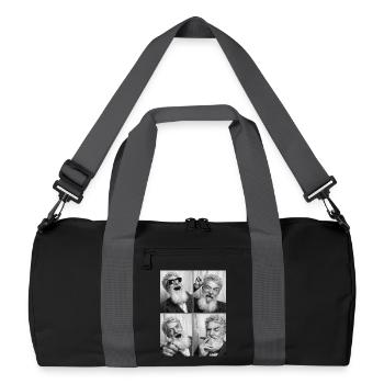 John Brown Fotostreifen - Recycelte Duffel Bag - Schwarz/Graphitgrau - Vorne