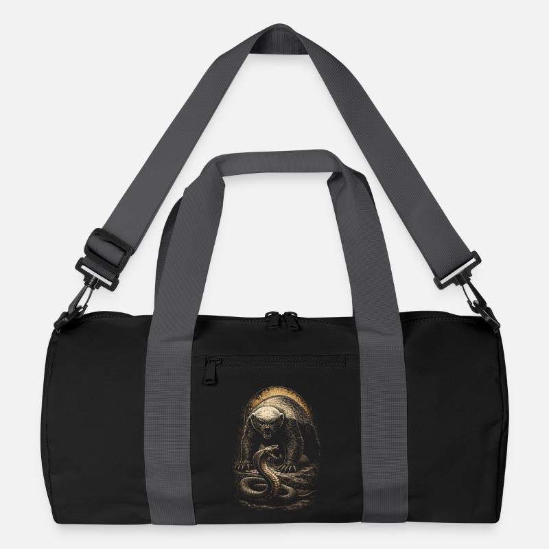 Honigdachs Honey Badger Tier Recycelte Duffel Bag
