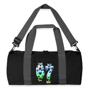 7th Birthday Soccer Shirt I was 6 Now Im 7 years - Sac de sport recyclé - noir/gris graphite - Devant