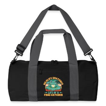 Frog Catcher Mildlife Snatcher Frog - Recycelte Duffel Bag - Schwarz/Graphitgrau - Vorne
