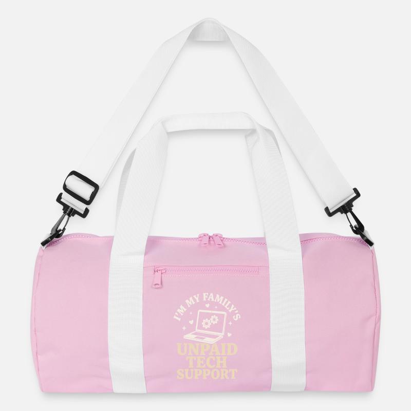 Unpaid Tech Support Funny IT Nerd Shirt Recycelte Duffel Bag