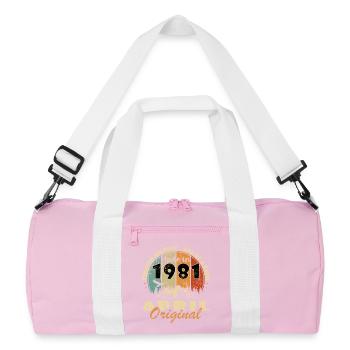 1981 Original Berg Limited Edition - Recycelte Duffel Bag - Rosa/Weiß - Vorne