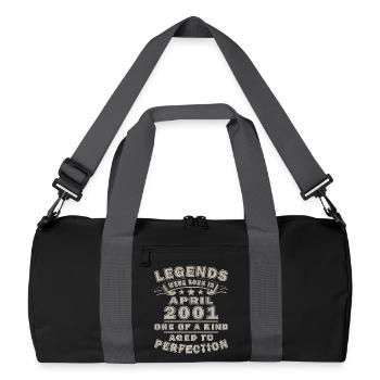 Legends Born April 2001 — One of a Kind - Recycled Duffel Bag - black/graphite grey - Front