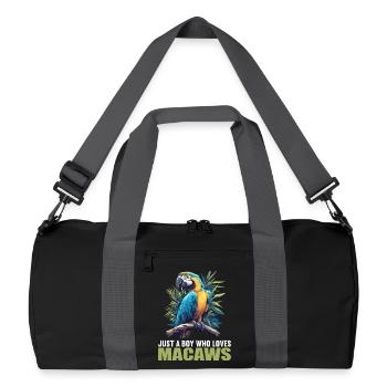 L’ère de l’ara - Sac de sport recyclé - noir/gris graphite - Devant