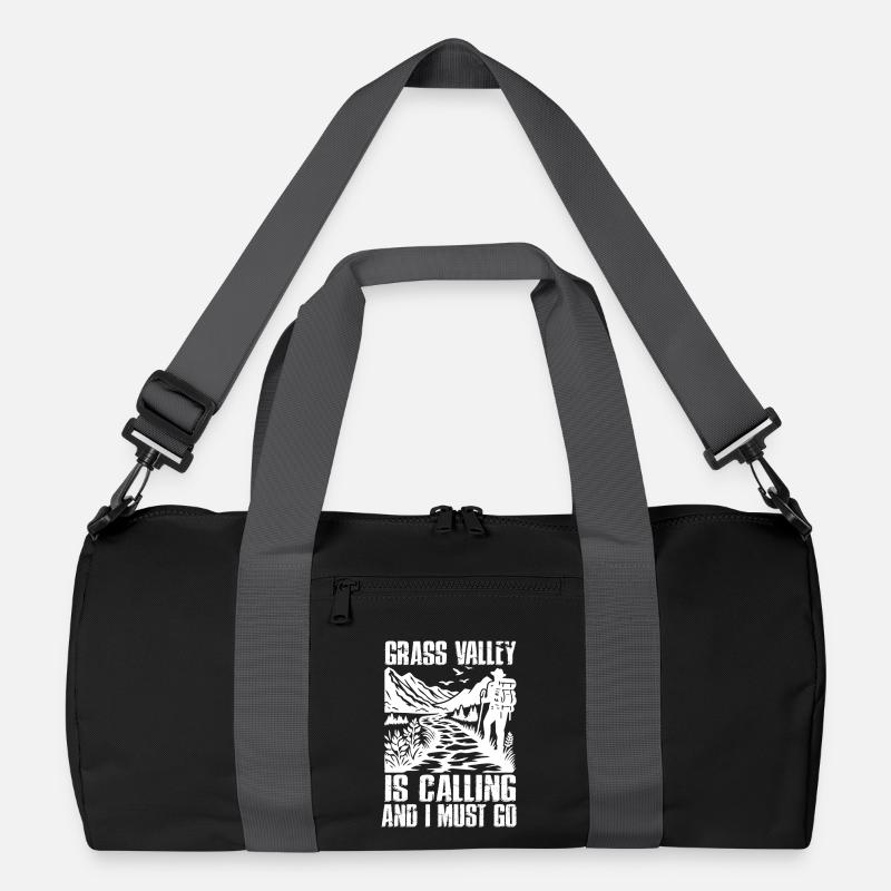 Camping Scouts Mountain Hiking Forest Campers - Recycled Duffel Bag - black/graphite grey