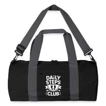 Daily Steps Club 10000 Schritte - Recycled Duffel Bag - black/graphite grey - Front
