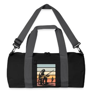 Fishing Anglers - Recycled Duffel Bag - black/graphite grey - Front
