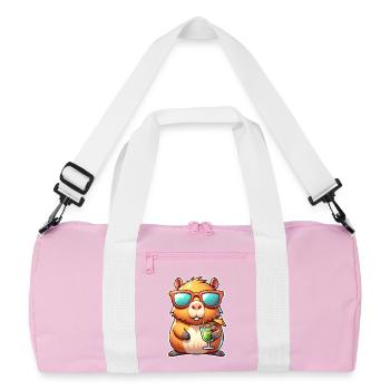 Capybara - Recycled Duffel Bag - pink/white - Front