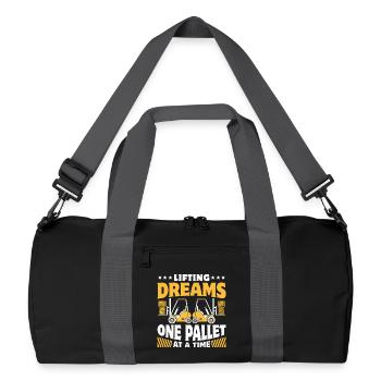 Conducteur de chariot élévateur en anglais Évanché élévateur - Sac de sport recyclé - noir/gris graphite - Devant