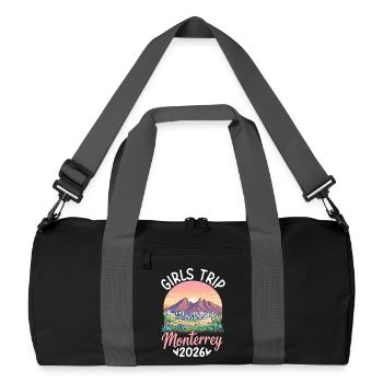 Monterrey Girls Trip 2027 - Recycled Duffel Bag - black/graphite grey - Front