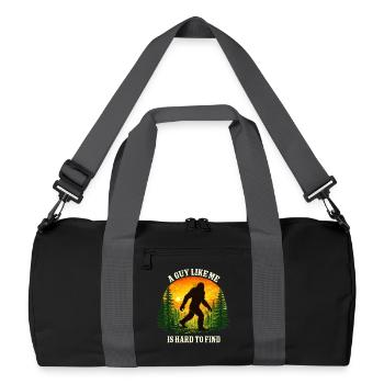 Bigfoot, Sasquatch, yéti, créatures cryptides, grand pied. - Sac de sport recyclé - noir/gris graphite - Devant