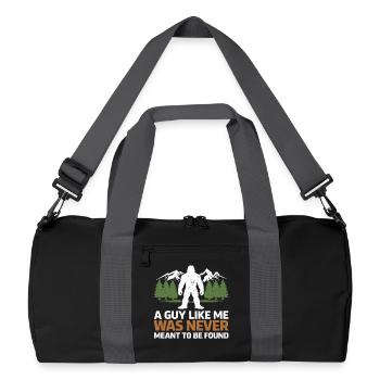 Bigfoot, Sasquatch, yéti, créatures cryptides, grand pied. - Sac de sport recyclé - noir/gris graphite - Devant