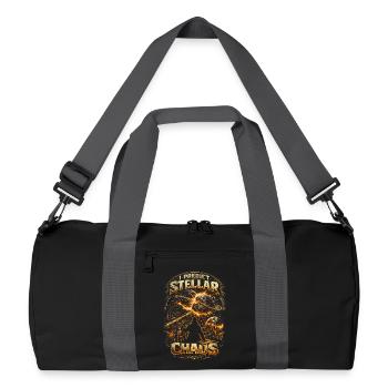 Astronomie Astronom - Recycelte Duffel Bag - Schwarz/Graphitgrau - Vorne
