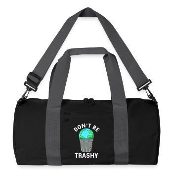 Géologie Archéologie - Sac de sport recyclé - noir/gris graphite - Devant