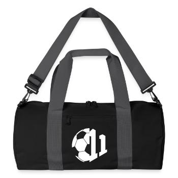 NO. 11 FOOTBALLER NUMBER 11 FOOTBALL 11TH BIRTHDAY - Recycled Duffel Bag - black/graphite grey - Front