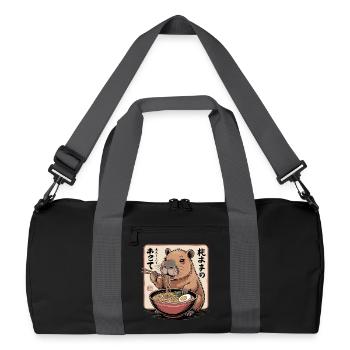 Beaver Ramen Feast - Recycled Duffel Bag - black/graphite grey - Front