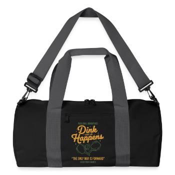 Joueur drôle de pickleball Dink Happen Love - Sac de sport recyclé - noir/gris graphite - Devant