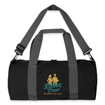Pickleball Kitchen Crew Herz des Hofes Lustig - Recycelte Duffel Bag - Schwarz/Graphitgrau - Vorne