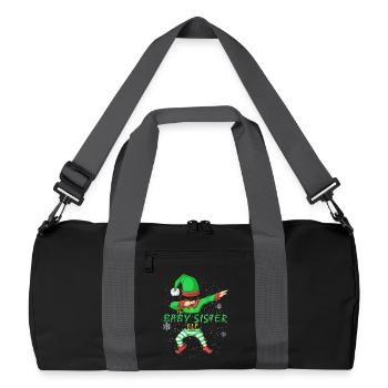 Chemise de Noël Petite Sœur Elfe - Sac de sport recyclé - noir/gris graphite - Devant