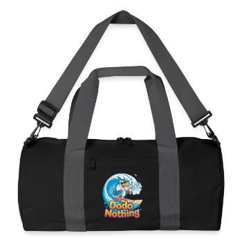 Dodo Nothing Funny Surfing Dodo Bird Summer - Recycled Duffel Bag - black/graphite grey - Front