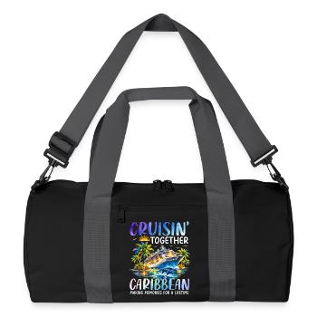 Cruisin Together Caribbean - Recycelte Duffel Bag - Schwarz/Graphitgrau - Vorne