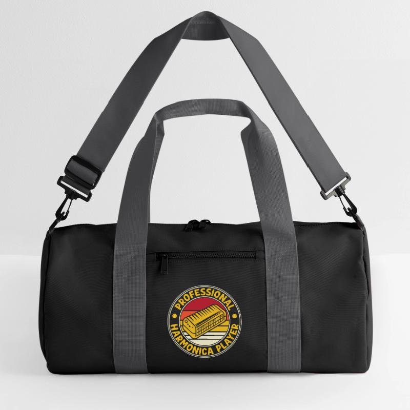Funny Harmonica Player Professional Harmonica Sac de sport recyclé