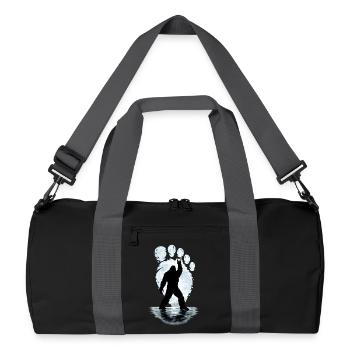 Bigfoot Rock sur le panneau Sasquatch Yéti Rock and Roll - Sac de sport recyclé - noir/gris graphite - Devant