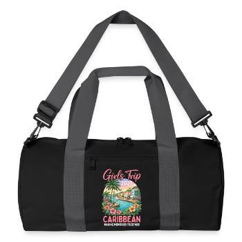 Girls Trip Caribbean 2027 - Recycelte Duffel Bag - Schwarz/Graphitgrau - Vorne