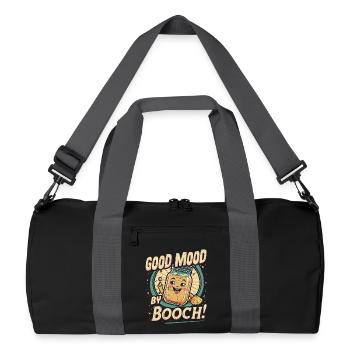Kombucha Good Mood By Booch - Recycled Duffel Bag - black/graphite grey - Front