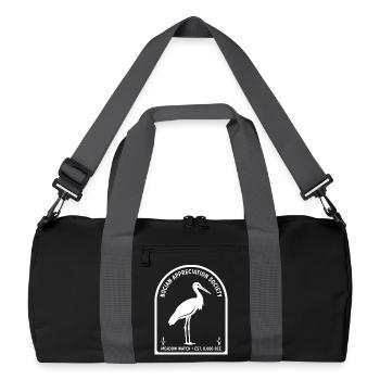 Surveillance des prés de la Société d’Appréciation Bocian - Sac de sport recyclé - noir/gris graphite - Devant